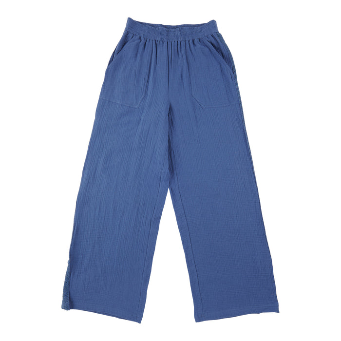 mySTYLE Women's Pull-On Gauze Pants with Trim