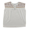 mySTYLE Women's Embroidered Tee with Tassels