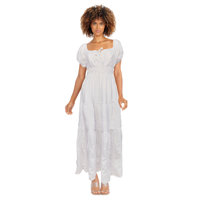 Robe nouée à l'avant avec manches bouffantes mySTYLE pour femmes