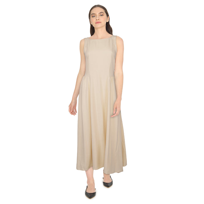 mySTYLE Women's Linen Blend Midi Dress