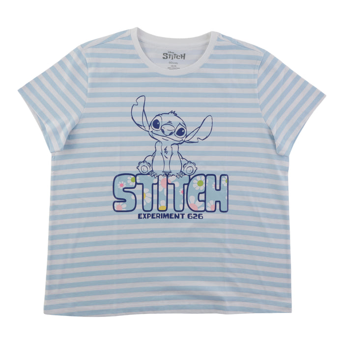 Licensed Women's Plus Stitch Crew Neck Tee