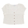 mySTYLE Women's Short Sleeve Crochet Cardigan