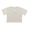 mySTYLE Women's Ribbed Rolled Sleeve Tee