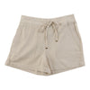 mySTYLE Women's Solid Linen Pull-On Shorts