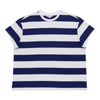 mySTYLE Women's Plus Stripe Boxy Tee