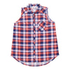 Chemise à carreaux sans manches mySTYLE pour femmes