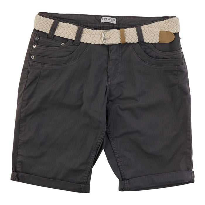 Women's Belted Bermuda Shorts