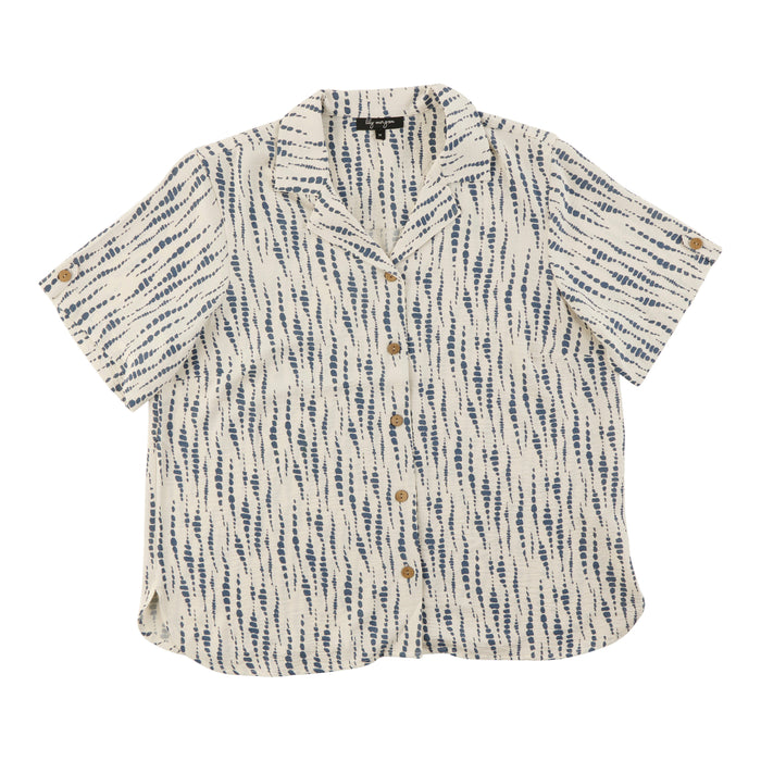 lily morgan Women's Plus Printed Airflow Blouse