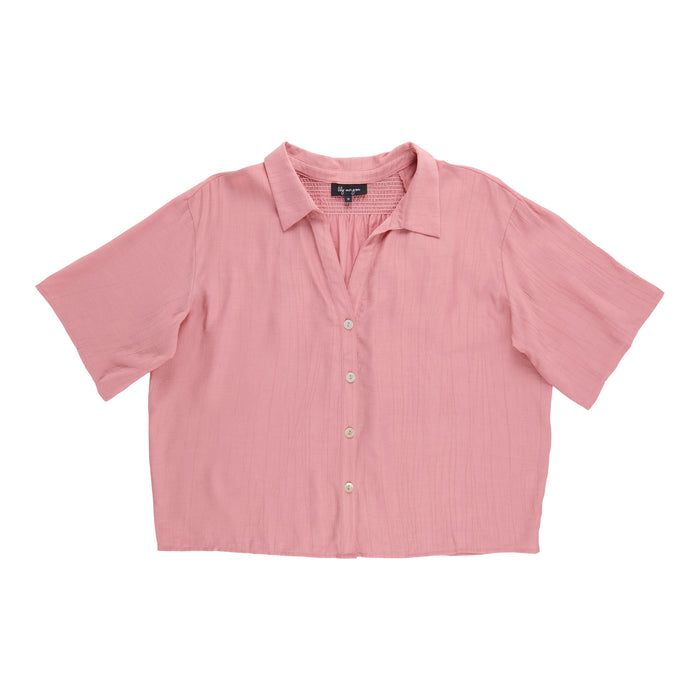 Blouse en tricot froissé taille plus lily morgan pour femmes