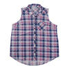 mySTYLE Women's Sleeveless Plaid Shirt