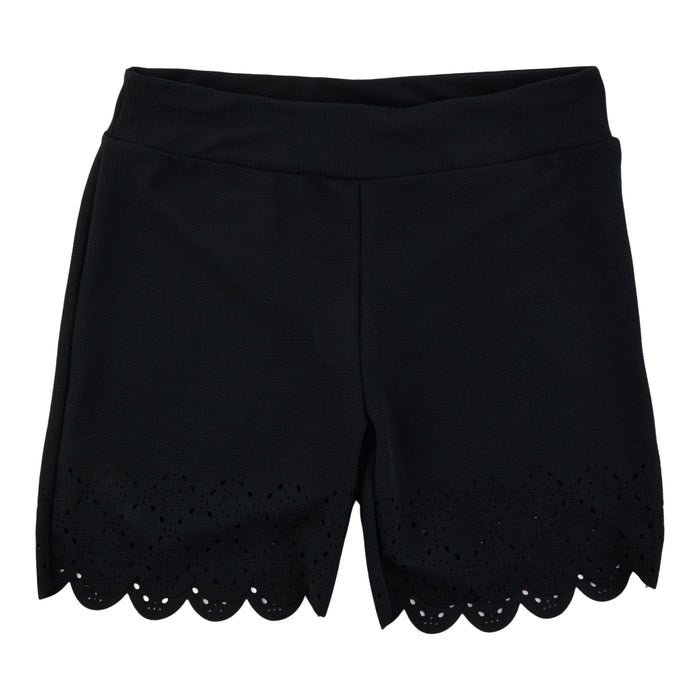 Short à enfiler de couleur unie avec garniture sur le côté lily morgan taille plus pour femmes