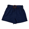 lily morgan Women's Textured Belted Shorts