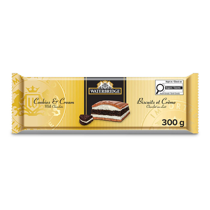 Chocolat au lait Biscuits et crème Waterbridge, 300 g
