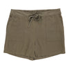 mySTYLE Women's Plus Solid Linen Pull-On Shorts