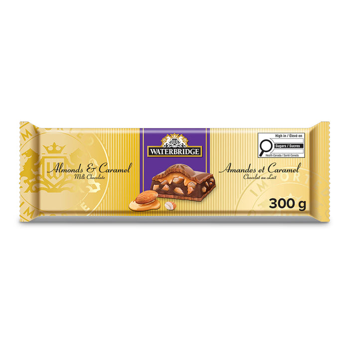 Waterbridge Almonds & Caramel Milk Chocolate, 300 g