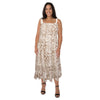 mySTYLE Women’s Plus Tie-Shoulder Midi Dress