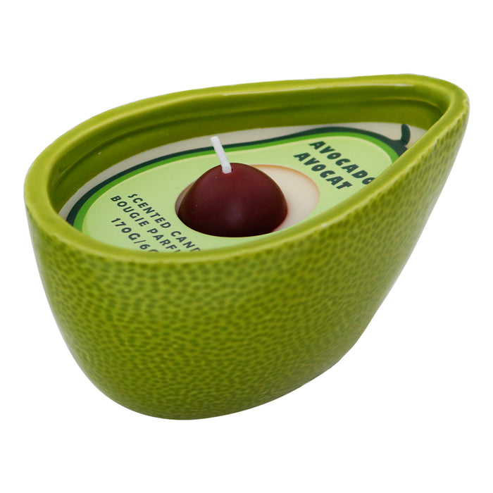 HomeStyles Ceramic Avocado Candle, 6-oz.