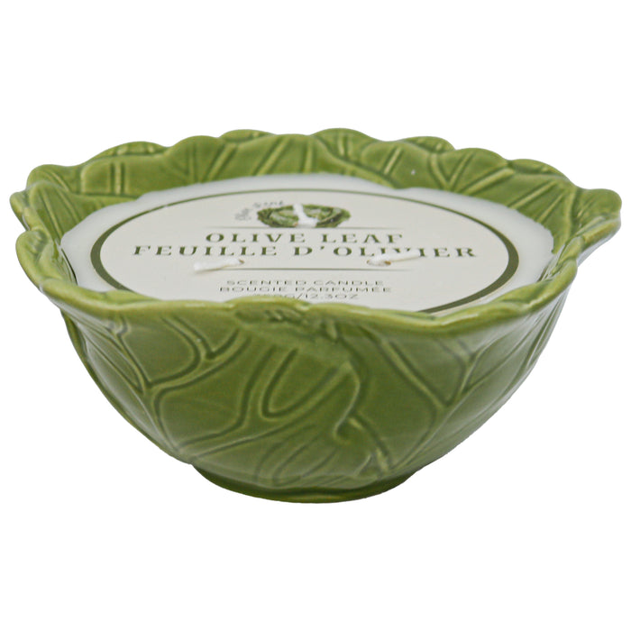 Bougie en pot à motif de chou HomeStyles, 12 oz