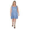 mySTYLE Women's Plus Linen Blend Dress