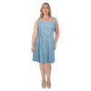 mySTYLE Women's Plus Denim Mini Dress