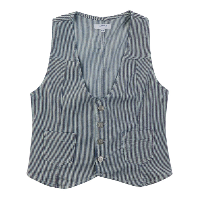 mySTYLE Women's Striped Vest