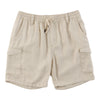 Modern Ridge Men's Linen-Blend Pull-On Cargo Shorts