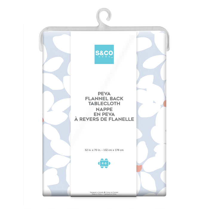Nappe à motif floral en CAV/E, 52 po x 70 po