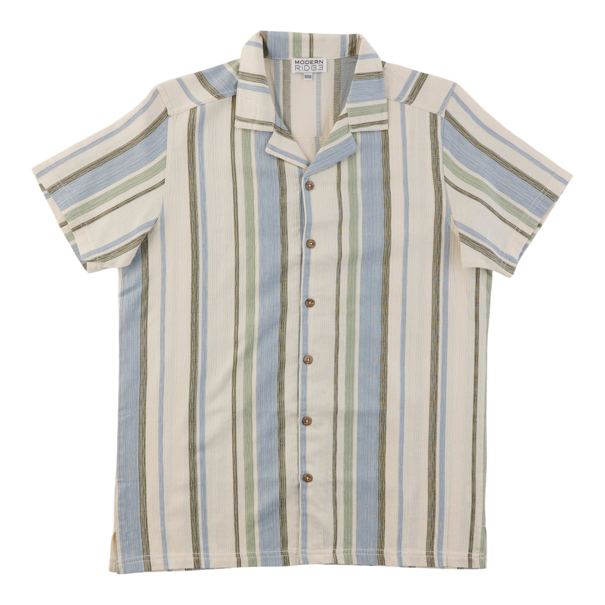 Modern Ridge Men's Short Sleeve Striped Button-Up Shirt – Giant Tiger