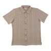 Modern Ridge Men's Short Sleeve Knit Button-Up Shirt