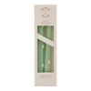 Daisy Tapered Candles, Green, 10-in, 2 Pack