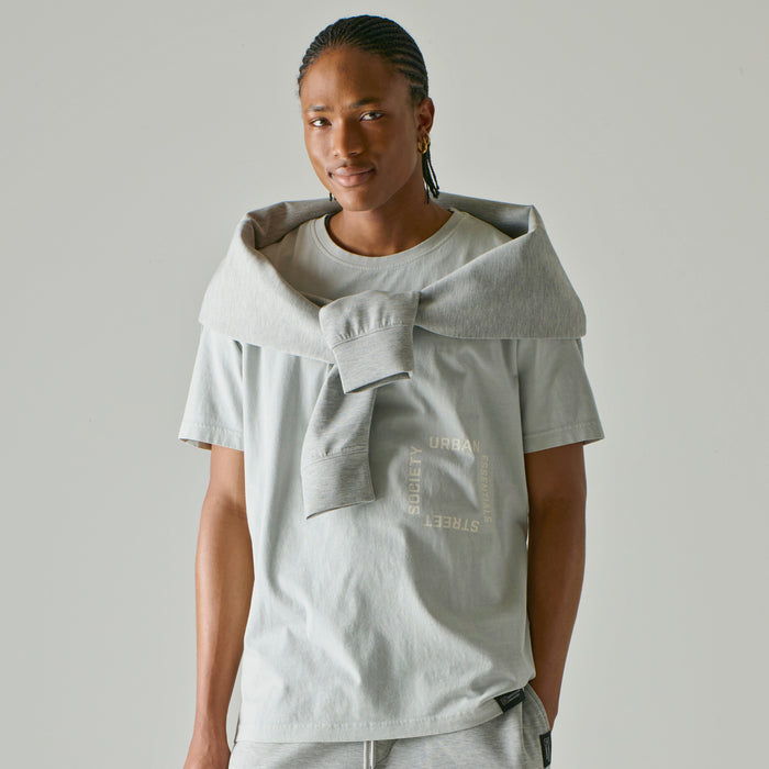 T-shirt pigmenté délavé à manches courtes Modern Ridge pour hommes