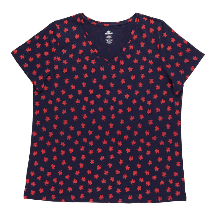 Canada EH! Women's Plus V-Neck Tee