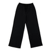 Pantalon froissé à jambe large de couleur unie lily morgan pour femmes