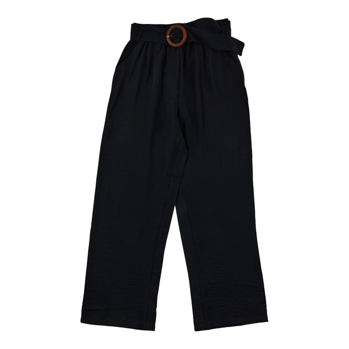 lily morgan Women's Textured Belted Pull-On Pants