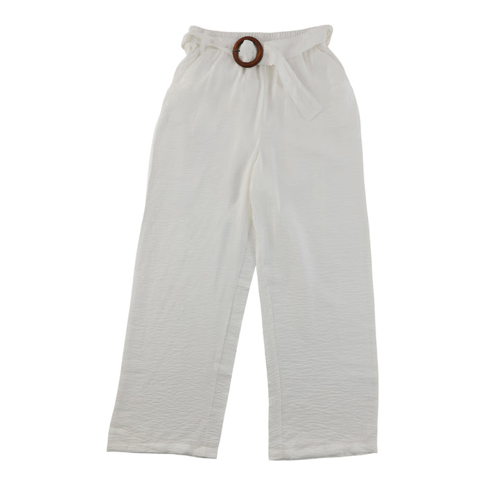 lily morgan Women's Textured Belted Pull-On Pants