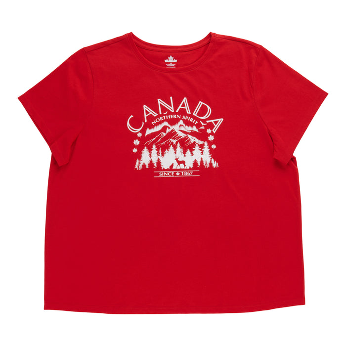 Canada EH! Women's Plus Crew Neck Tee