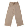 Pantalon froissé de couleur unie à jambe large lily morgan pour femmes