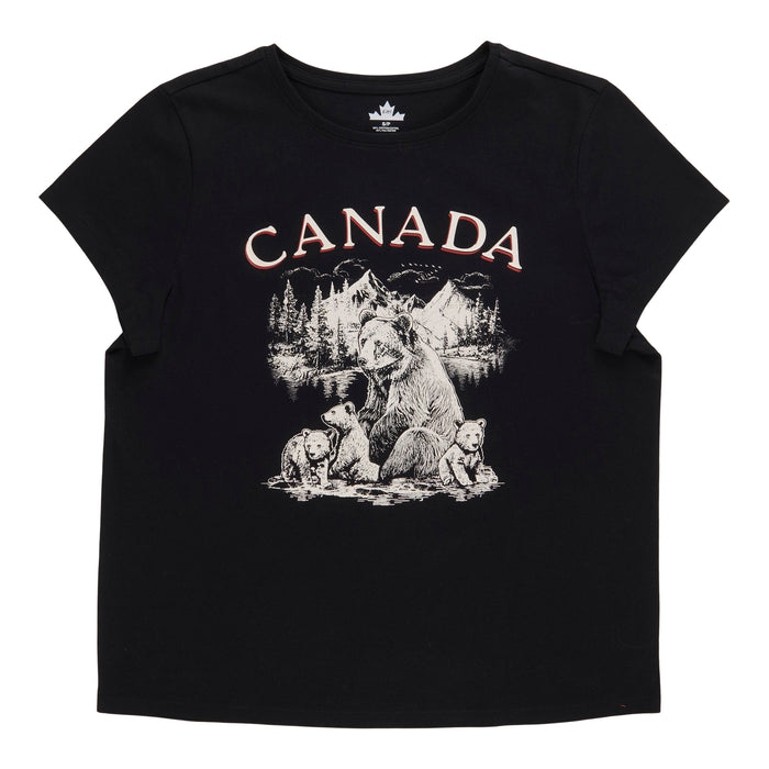 T-shirt à col rond Canada EH!pour femme