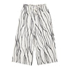 Pantalon écourté imprimé avec ceinture à jambe large lily morgan pour femmes