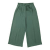 lily morgan Women's Solid Cropped Wide-Leg Belted Pants