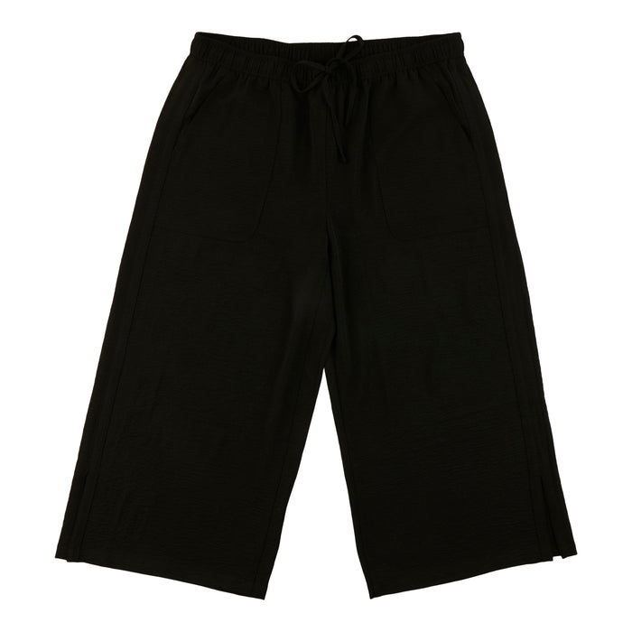 Pantalon aéré de couleur unie avec fente sur les côtés taille plus lily morgan pour femmes