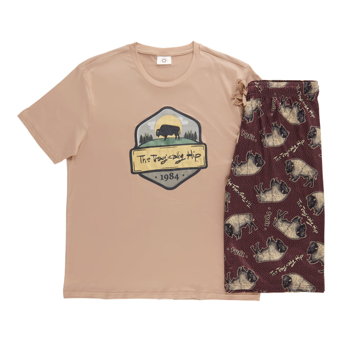 The Tragically Hip Men's Licensed PJ Short Set, 2-Piece