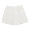 Jupe-short portefeuille d'aspect lin lily morgan pour femmes