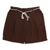 lily morgan Women's Solid Rope Belt Pull-On Shorts
