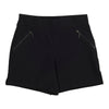 lily morgan Women's Solid Zipper Detail Pull-On Shorts
