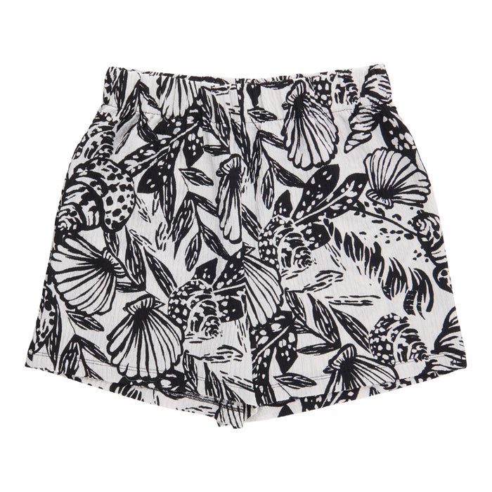 lily morgan Women's Printed Crinkle Pull-On Shorts