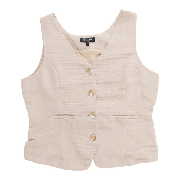 Veste d’aspect lin lily morgan pour femmes