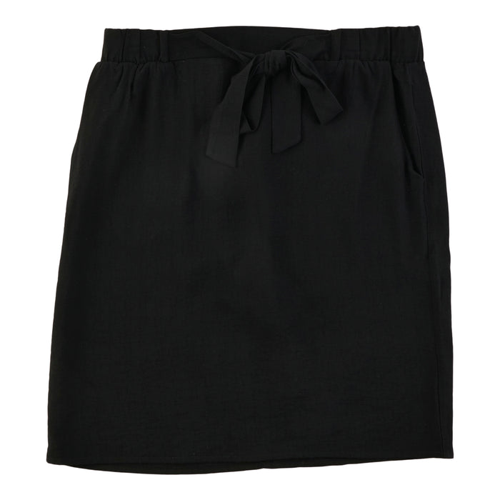 lily morgan Women's Tie-Front Silky Linen Skirt