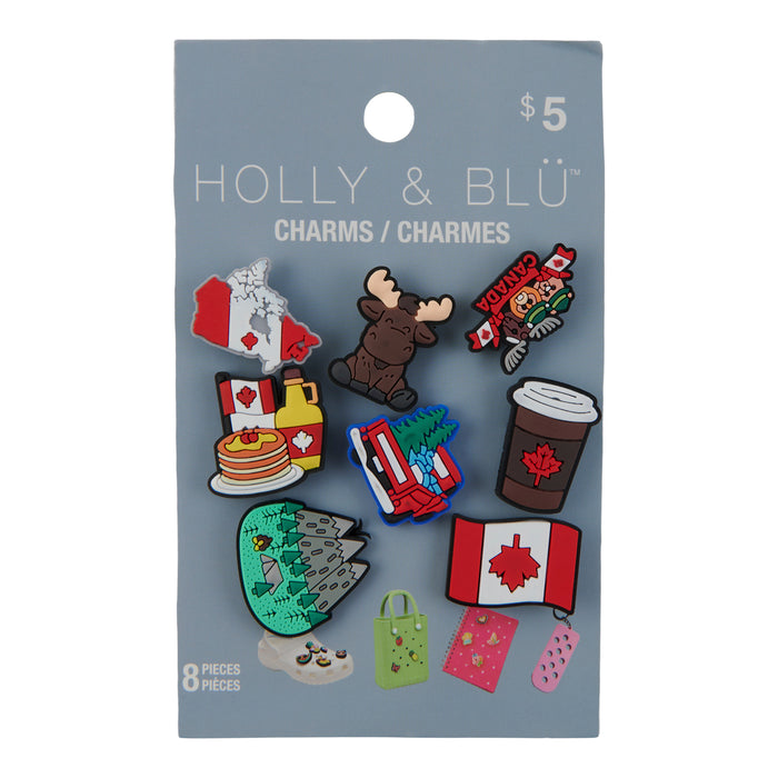 Holly & Blu Canada Shoe Charms, 8-Pack
