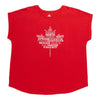 T-shirt brillant à motif du Canada taille plus pour femme